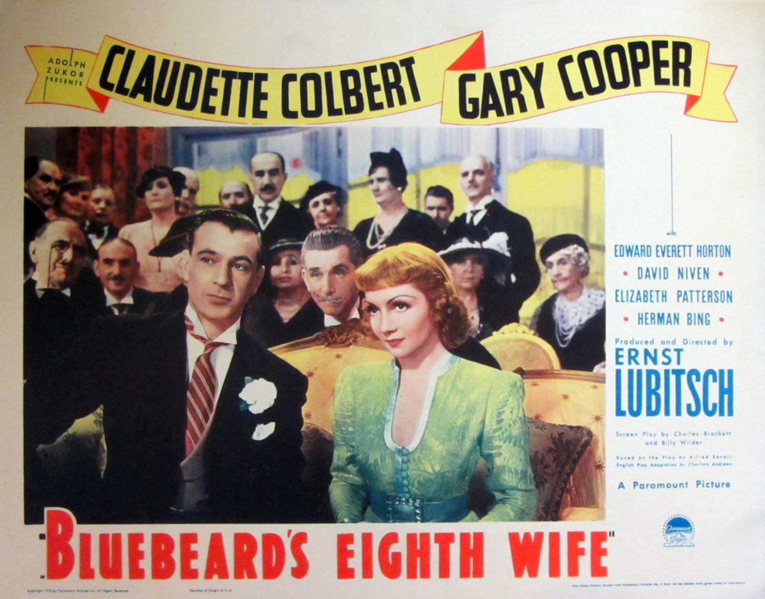 Bluebeards Eighth Wife 1938 directed by Ernst Lubitsch